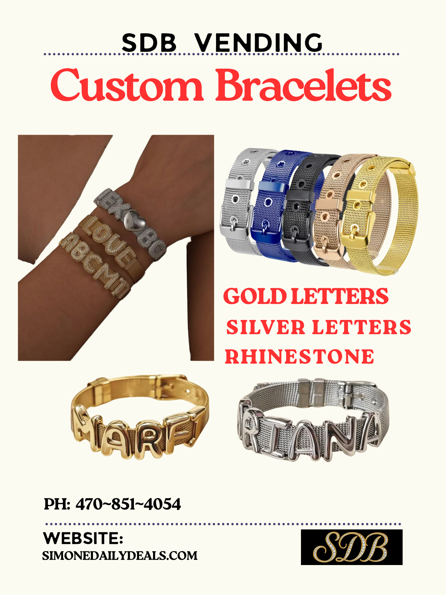 Custom Name Bracelets